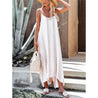 Loose Striped Print Casual Maxi Dress